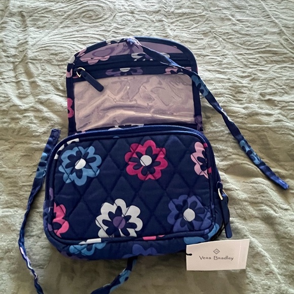 Vera Bradley Blue and Pink Floral Quilted Bag - Picture 2 of 3